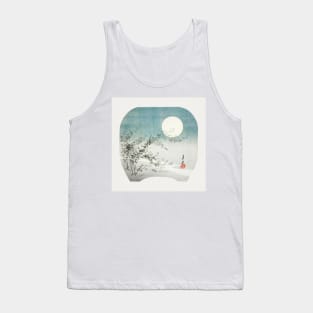 Full Moon and Autumn Flowers by the Stream by Ogata Gekko Tank Top